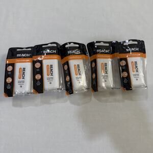 5 New Dentotape Waxed Dental Floss Tape Unflavored Extra Thick Floss